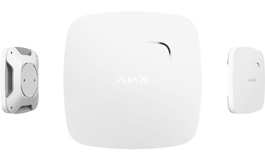 AJAX bezvadu liesmu/dūmu un CO detektors FireProtect Plus